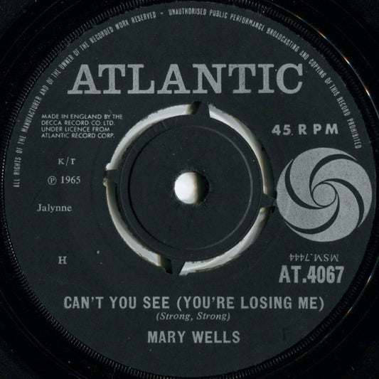 Mary Wells | Can't You See (You're Losing Me) ( 7" single )