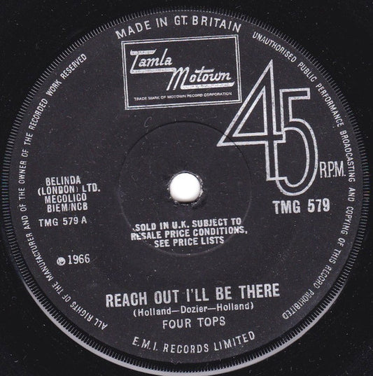 Four Tops | Reach Out I'll Be There (7" single)