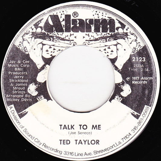 Ted Taylor | Talk To Me (7 inch single)