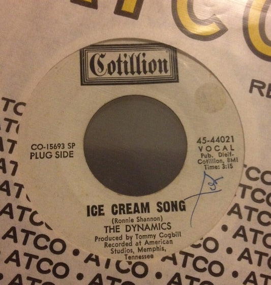 The Dynamics | Ice Cream Song (7 inch single)