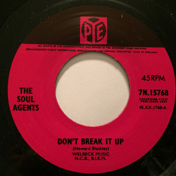 The Soul Agents | Don't Break It Up (7 inch single)