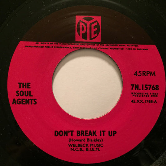 The Soul Agents | Don't Break It Up (7 inch single)