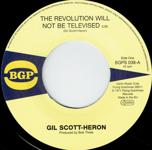 Gil Scott-Heron | The Revolution Will Not Be Televised (7 inch single)