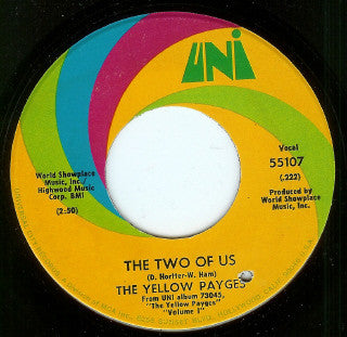 The Yellow Payges | The Two Of Us / Never Put Away My Love For You (7" single)