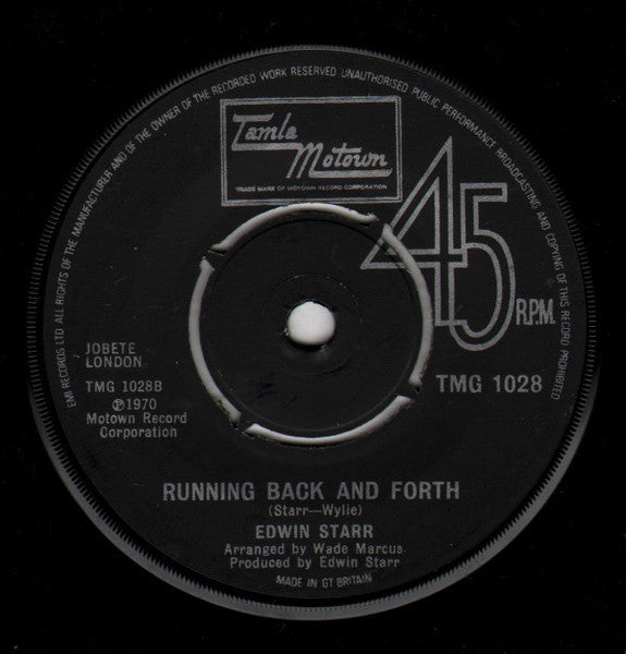 Edwin Starr | Time / Running Back And Forth (7" single)