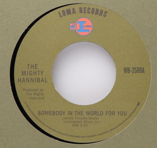 The Mighty Hannibal / Earth, Wind & Fire ‎| Somebody In The World For You / Moment Of Truth (7"single)