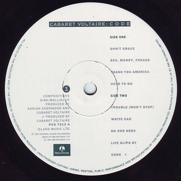 Cabaret Voltaire | Code ( 12" album)