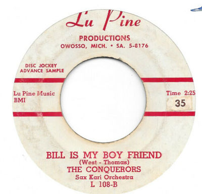 Conquerors | Bill Is My Boyfriend (7 inch Single)