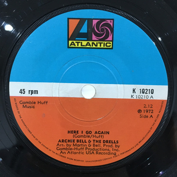 Bell, Archie & The Drells | Here I Go Again (7 inch Single)