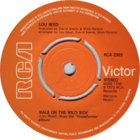 Lou Reed | Walk On The Wild Side (7 inch Single)