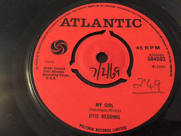 Redding, Otis | My Girl (7 inch Single)