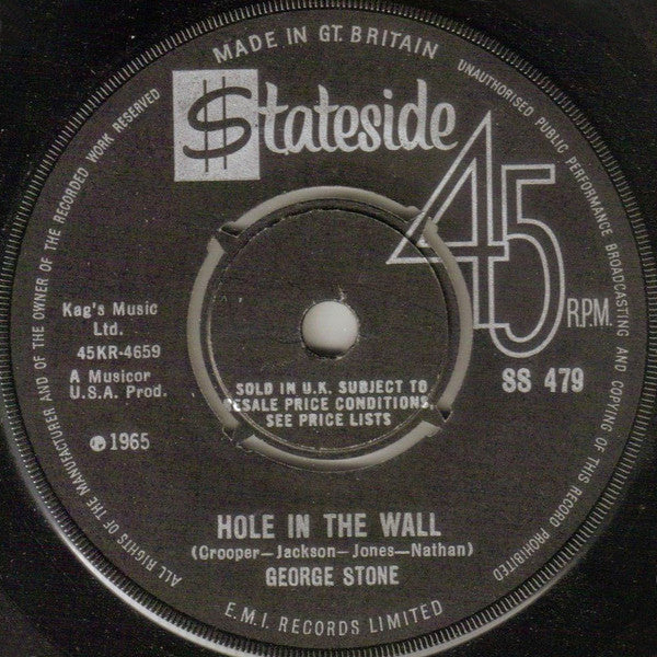 George Stone | Hole In The Wall (7 inch Single)