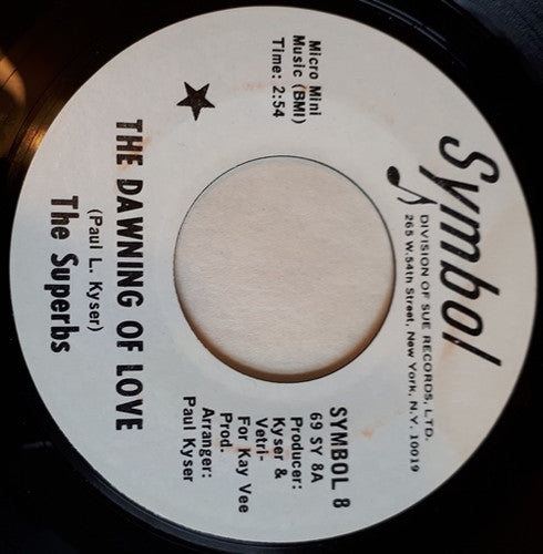 Superbs | The Dawning Of Love (7 inch Single)