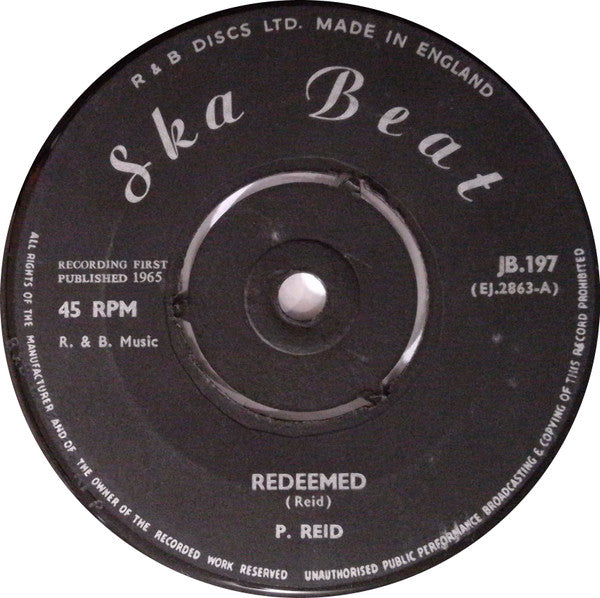 P Reid | Redeemed (7 inch Single)