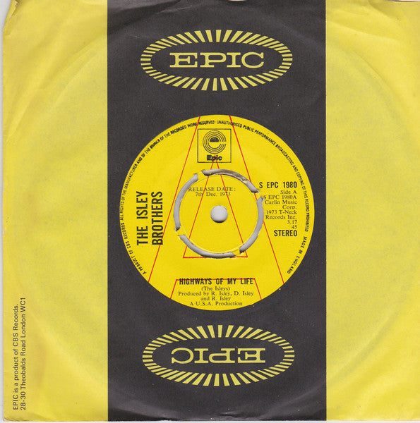 Isley Brothers | Highways Of My Life (7 inch Single)