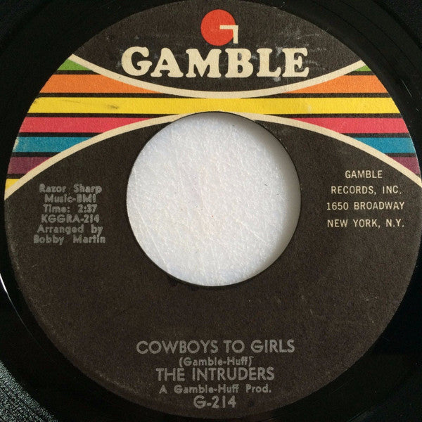 Intruders | Cowboys To Girls (7 inch Single)