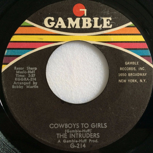 Intruders | Cowboys To Girls (7 inch Single)