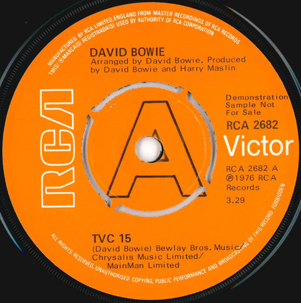 David Bowie | TVC 15 (7 inch Single)