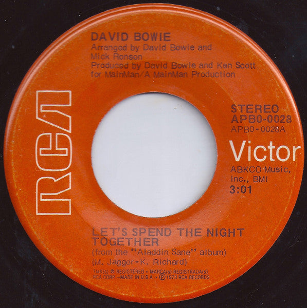 David Bowie | Lets Spend The Night Together (7 inch Single) - 2