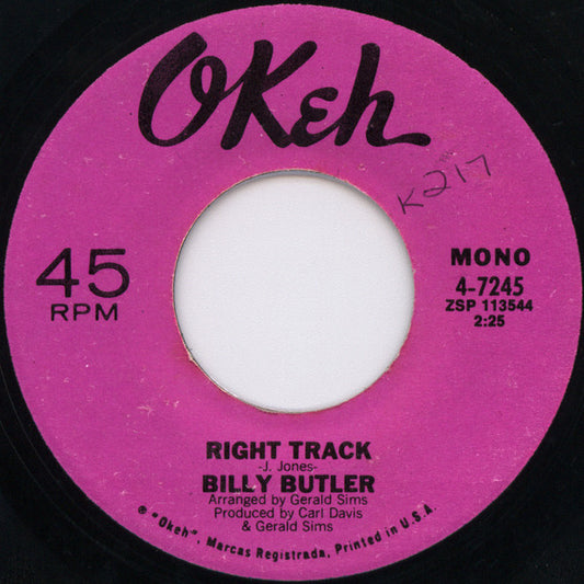 Billy Butler | Right Tack (7 inch Single)