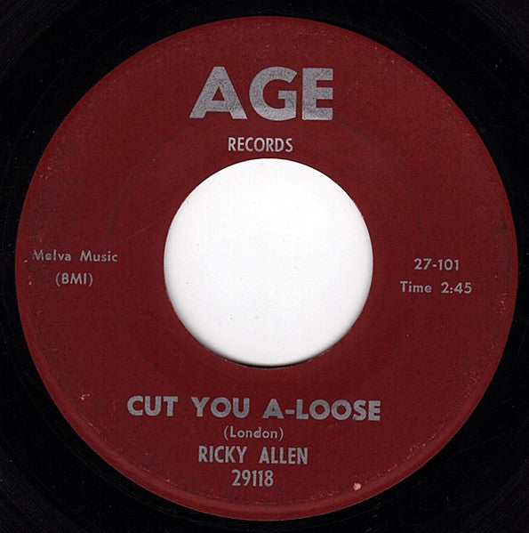 Ricky Allen | Cut You A Loose (7 inch Single)