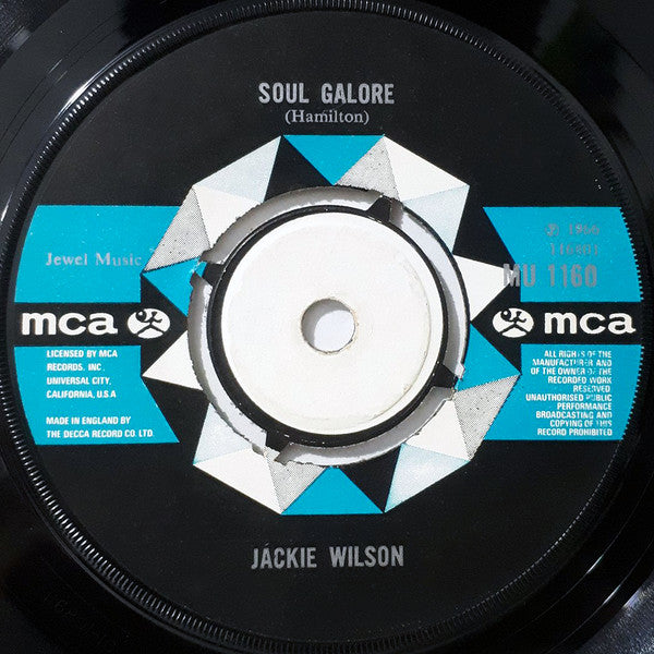 Jackie Wilson | Soul Galore (single Soul, Northern Soul)