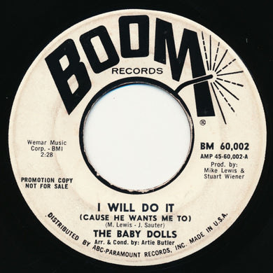 Baby Dolls | I Will Do It (7 inch Single)