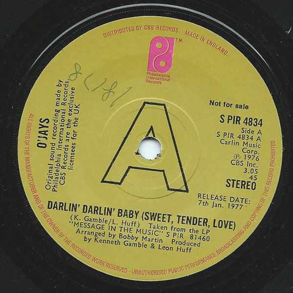 OJays | Darlin Darlin Baby (7 inch Single)