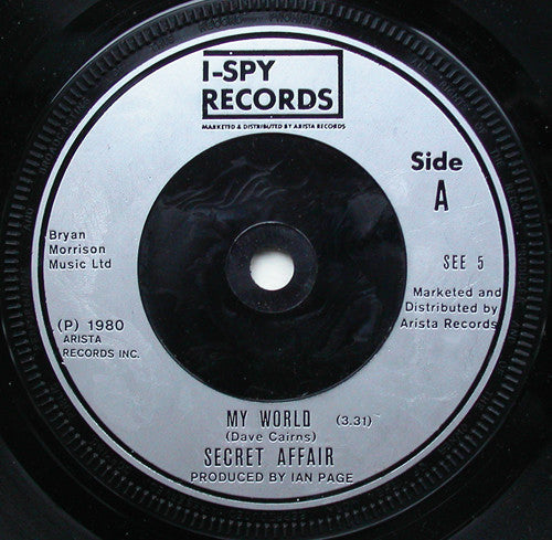 Secret Affair | My World (7 inch Single)